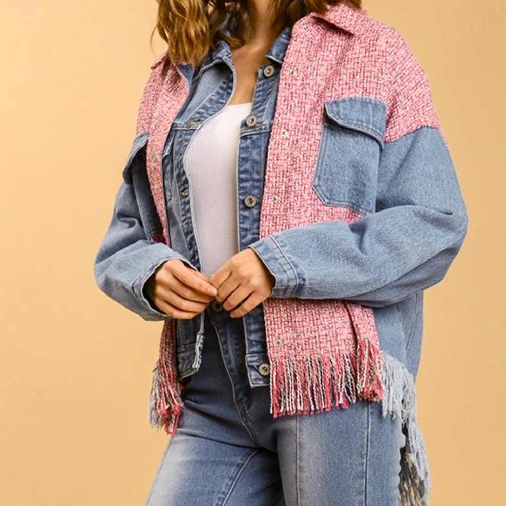 Umgee Mixed Media Shacket
